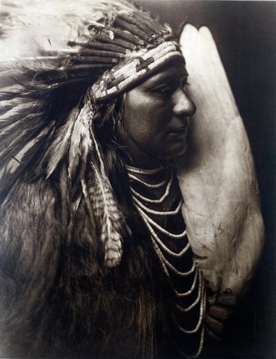 Indianie amerykańscy: Portret Indianina z plemienia Perce Nose autorstwa Edward Sheriff Curtis