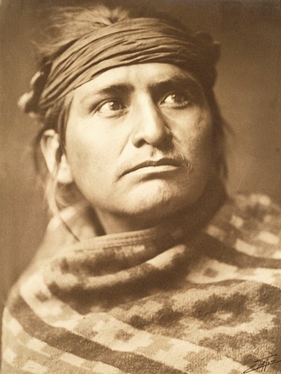 Wódz pustyni, Navaho autorstwa Edward Sheriff Curtis