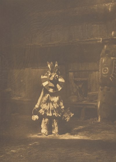 Zamaskowany Tancerz - Cowichan, 1912. autorstwa Edward Sheriff Curtis