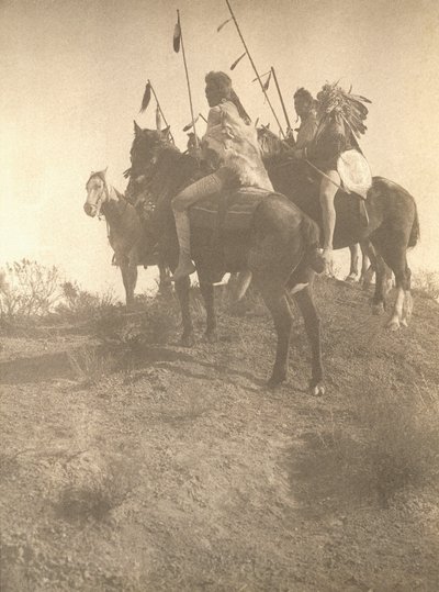 Spirit of the Past (platynowy nadruk na grubym papierze teksturowanym) autorstwa Edward Sheriff Curtis