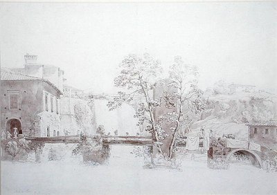 Isola di Sora (pióro i tusz i pranie na papierze) autorstwa Edward Swinburne