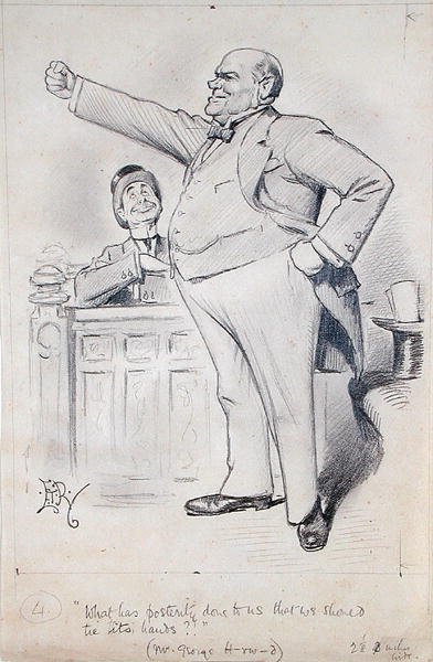 George Harwood (1845-1912) (ołówek na papierze) autorstwa Edward Tennyson Reed