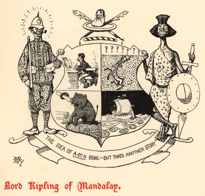 Lord Kipling z Mandalay (grawerowanie) autorstwa Edward Tennyson Reed