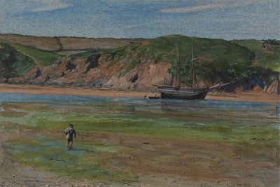 Rzeka Devon podczas odpływu, 16 czerwca 1859 r autorstwa Edward Thompson Davis