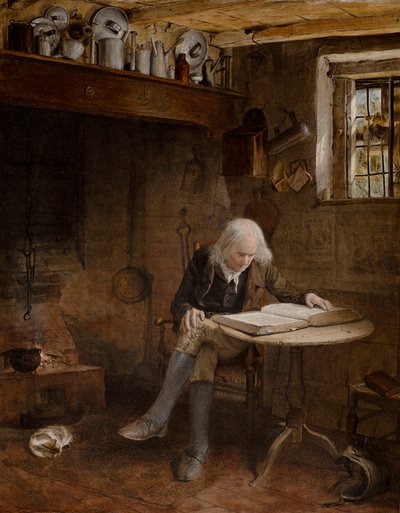 Medytacja (olej na płótnie) autorstwa Edward Thompson Davis