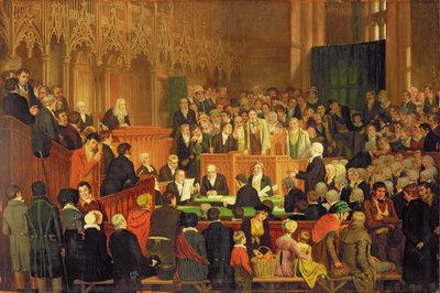 Proces gwarancji konia w sądzie okręgowym zamku Lancaster autorstwa Edward Villiers Rippingille