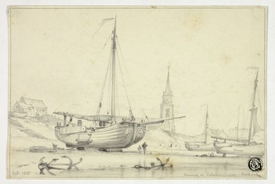 Kościół w Scheveningen autorstwa Edward William Cooke