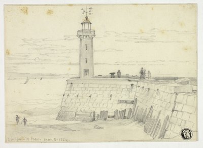 Dieppe, Molo Zachodnie autorstwa Edward William Cooke