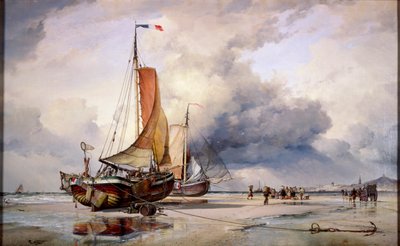„Holenderski Pincks w Scheveningen”, Holandia, 1860 autorstwa Edward William Cooke
