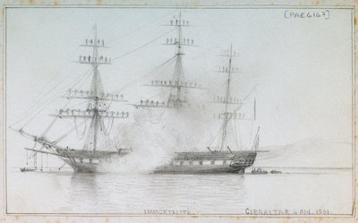 "Immortalite" Gibraltar, 4 kwietnia 1861 r. autorstwa Edward William Cooke