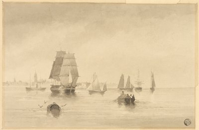 Rye - południowe wybrzeże w pobliżu Hastings autorstwa Edward William Cooke