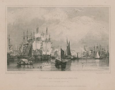 Tamiza w pobliżu Limehouse: Lower Pool autorstwa Edward William Cooke