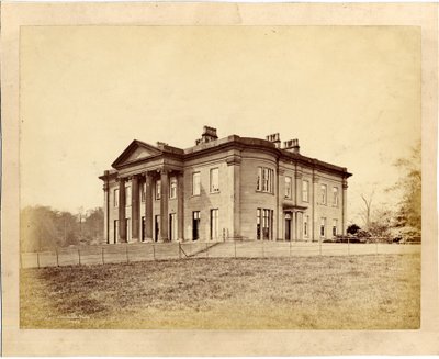 Widok domu Roundhay, Roundhay Park, Leeds (druk albumowy) autorstwa Edward Wormald