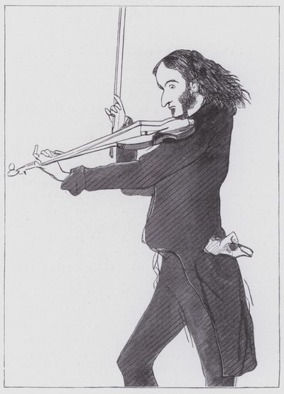 Nicolo Paganini autorstwa Edwin (after) Landseer