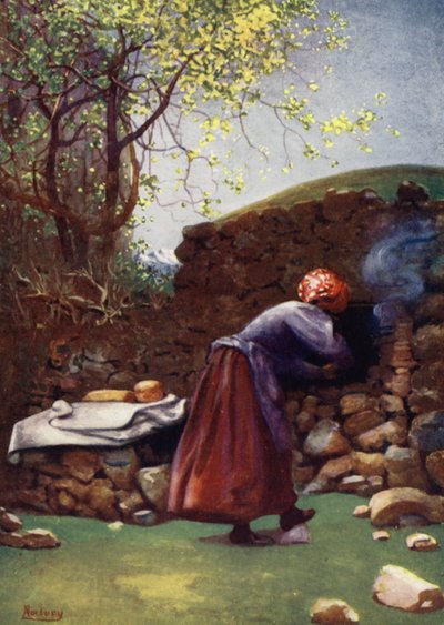Korsyka: Piec do pieczenia, Aleria (kolor lito) autorstwa Edwin Arthur Norbury