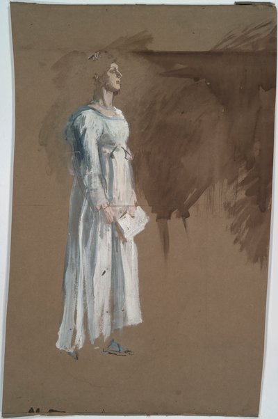 Postać w klasycznym stroju. autorstwa Edwin Austin Abbey