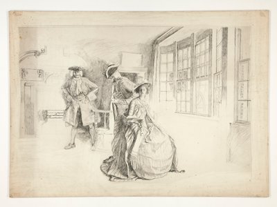 Niepożądany gość autorstwa Edwin Austin Abbey