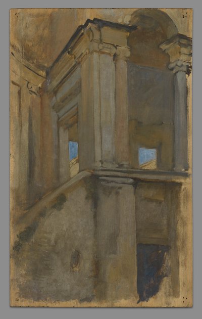 Studium architektoniczne autorstwa Edwin Austin Abbey