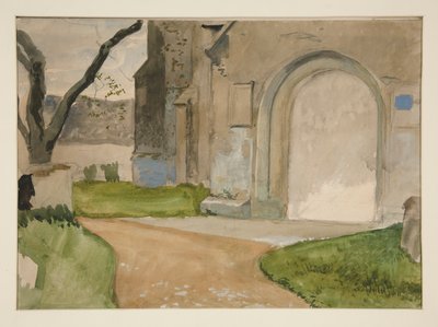 Studium architektoniczne autorstwa Edwin Austin Abbey