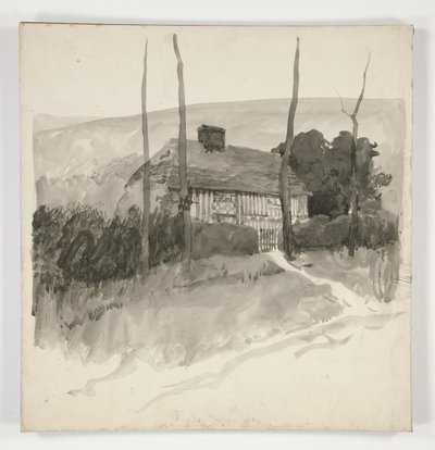 Studium architektoniczne autorstwa Edwin Austin Abbey