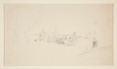Studium architektoniczne (recto); Szkice ozdobne (verso) autorstwa Edwin Austin Abbey
