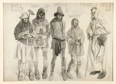 Przed sprawiedliwością płytką autorstwa Edwin Austin Abbey