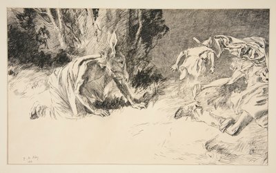 Na dole: autorstwa Edwin Austin Abbey