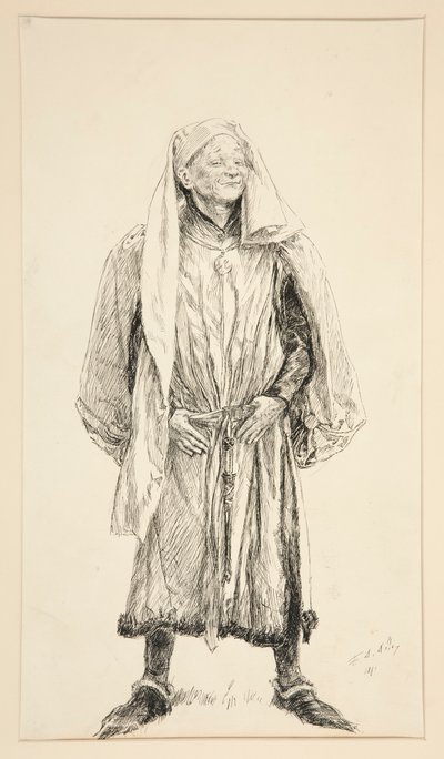 Boyet - Akt V, Scena II, Miłość autorstwa Edwin Austin Abbey