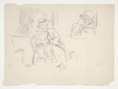Scena kawiarni autorstwa Edwin Austin Abbey