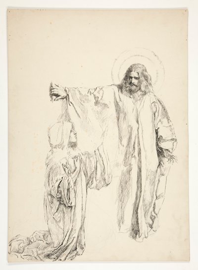 Chrystus i Maria Magdalena autorstwa Edwin Austin Abbey