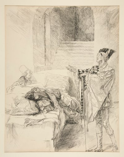 Błazen: autorstwa Edwin Austin Abbey
