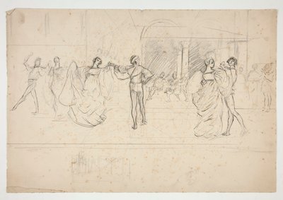 Studium składu dla autorstwa Edwin Austin Abbey