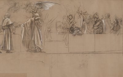 Studium składu dla autorstwa Edwin Austin Abbey