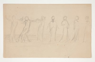 Studium składu dla autorstwa Edwin Austin Abbey