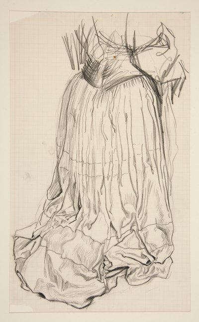 Studium draperii dla autorstwa Edwin Austin Abbey