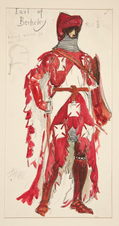 Earl of Berkeley, szkic kostiumu dla Henry
