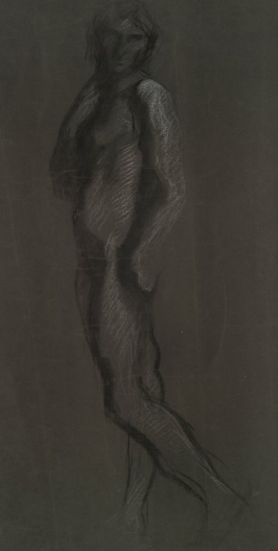 Wczesne studium postaci autorstwa Edwin Austin Abbey