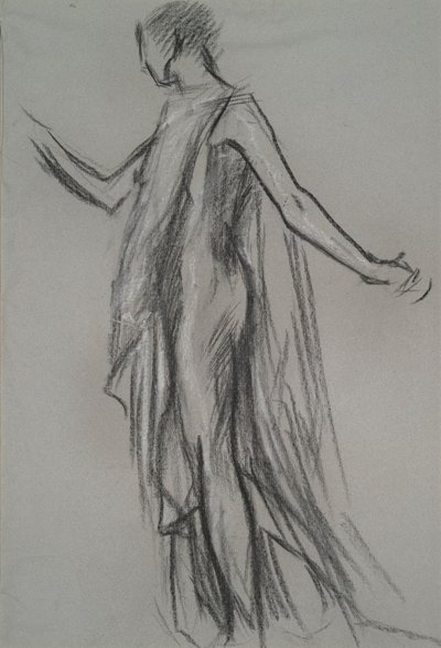 Wczesne studium postaci autorstwa Edwin Austin Abbey