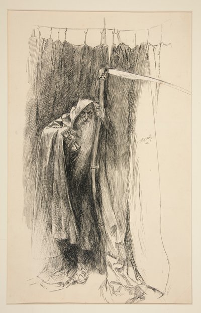 Wejdź w czas jako chór - Akt IV, Scena I, Zima autorstwa Edwin Austin Abbey