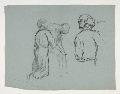 Studia figuralne dla Rycerzy Sir Galahada, z The Quest of the Holy Graal (seria piętnastu obrazów dla Biblioteki Publicznej w Bostonie, ukończona w 1901) autorstwa Edwin Austin Abbey
