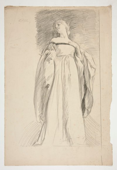 Studium postaci dla autorstwa Edwin Austin Abbey