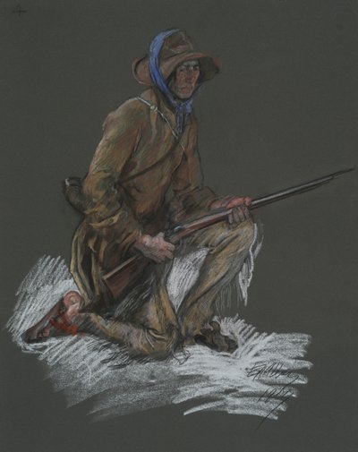 Studium postaci dla autorstwa Edwin Austin Abbey