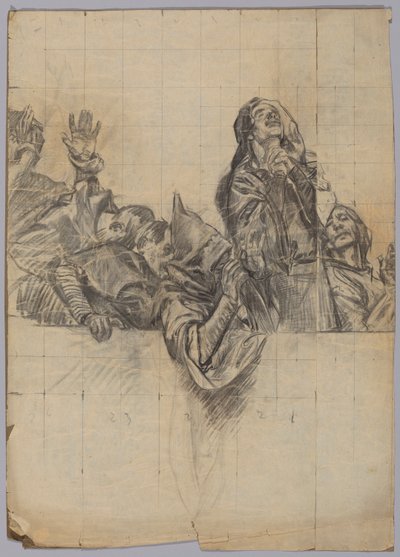 Studium postaci dla autorstwa Edwin Austin Abbey