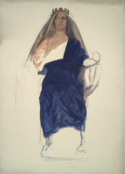 Studium postaci dla autorstwa Edwin Austin Abbey