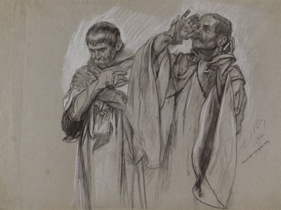 Studium postaci dla autorstwa Edwin Austin Abbey