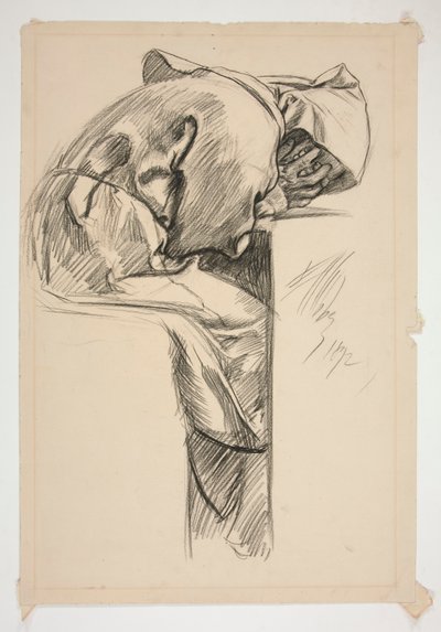 Studium postaci dla autorstwa Edwin Austin Abbey
