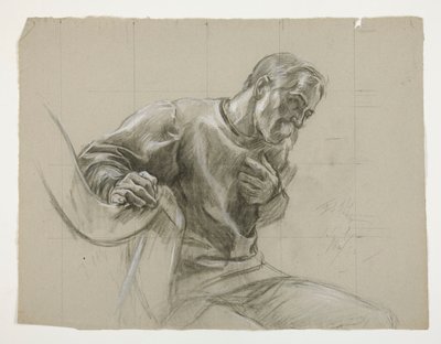 Studium postaci dla autorstwa Edwin Austin Abbey