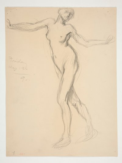 Studium postaci dla autorstwa Edwin Austin Abbey