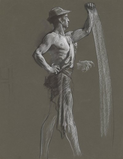 Studium postaci dla autorstwa Edwin Austin Abbey