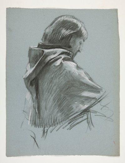 Studium postaci dla króla Artura autorstwa Edwin Austin Abbey